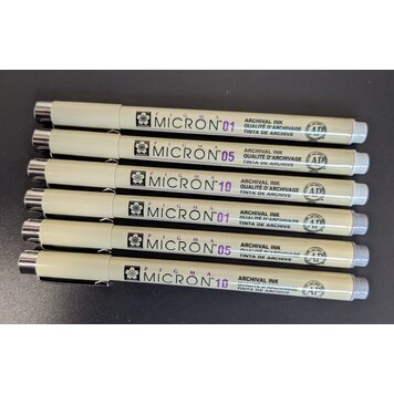 SAKURA OF AMERICA Sakura Pigma® Micron Gray & Cool Gray Pens