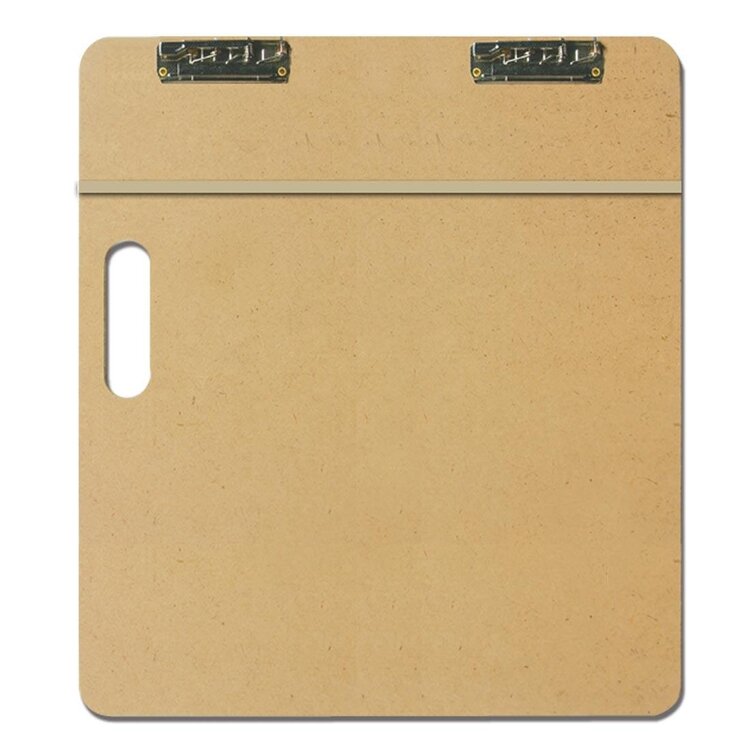 JACK RICHESON Jack Richeson Masonite Drawing Board with Heavy-Duty Clip – 23" x 26"