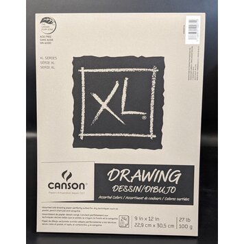 CANSON / PACON PAPERS XL® Assorted Colors Drawing Pad – 9" x 12"