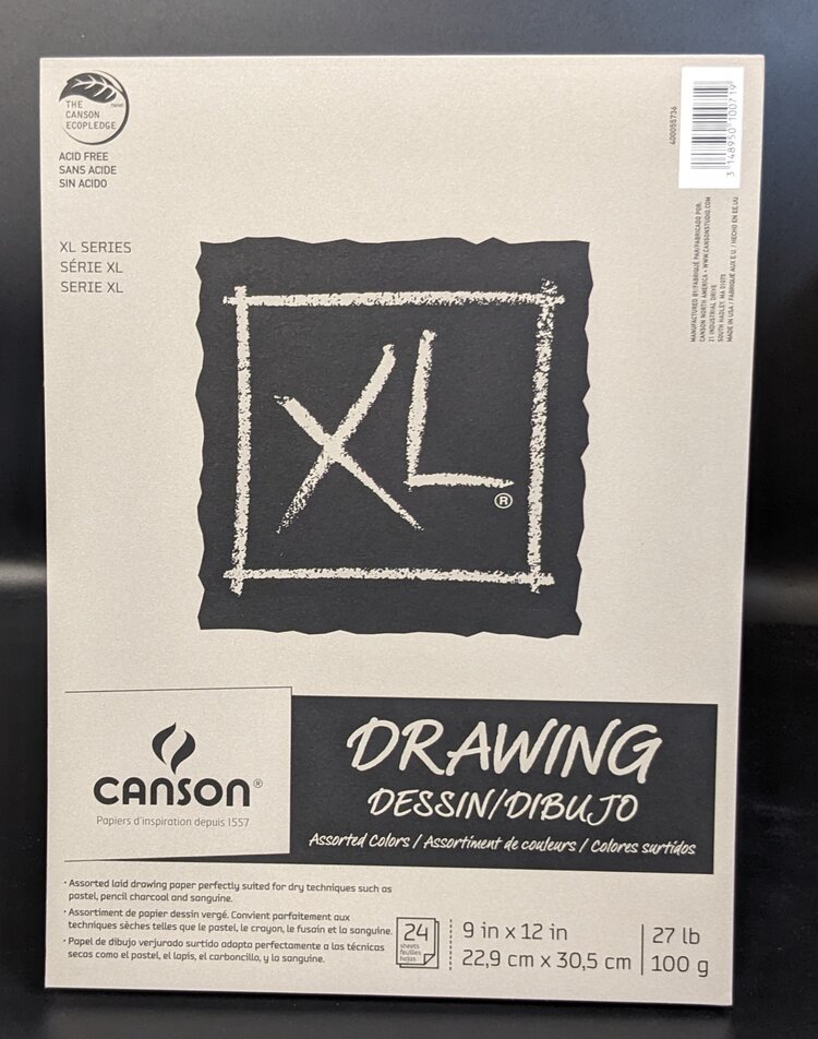 CANSON / PACON PAPERS Canson® XL® Assorted Colors Drawing Pad – 9" x 12"