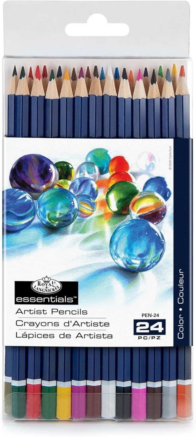 ROYAL BRUSH MANUFACTURING INC Royal & Langnickel® PEN Series Colored Pencil Set – 12 Colors