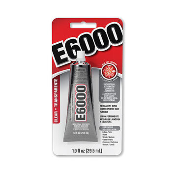 ECLECTIC PRODUCTS, INC. E6000® Industrial Strength Adhesive – Clear 1 oz