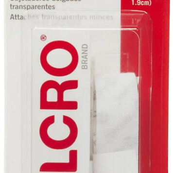 VELCRO VELCRO® Brand Sticky Back Tape, Clear – 3/4" x 18"