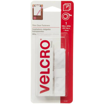 VELCRO VELCRO® Brand Sticky Back Tape, Clear – 3/4" x 18"