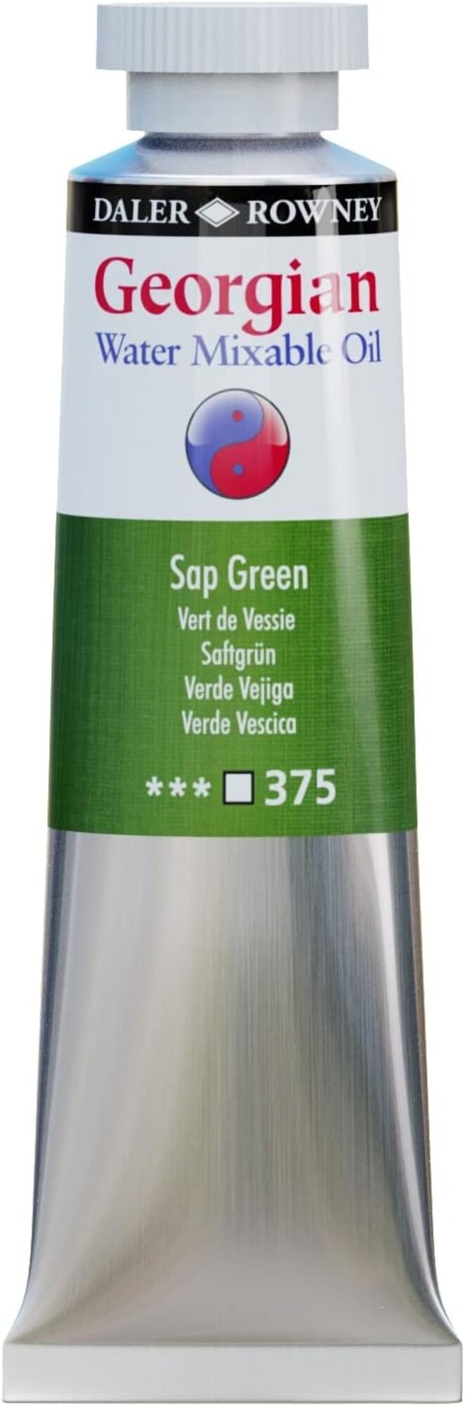 DALER-ROWNEY/FILA CO Georgian Water Mixable Oil Paint – Sap Green, 37ml
