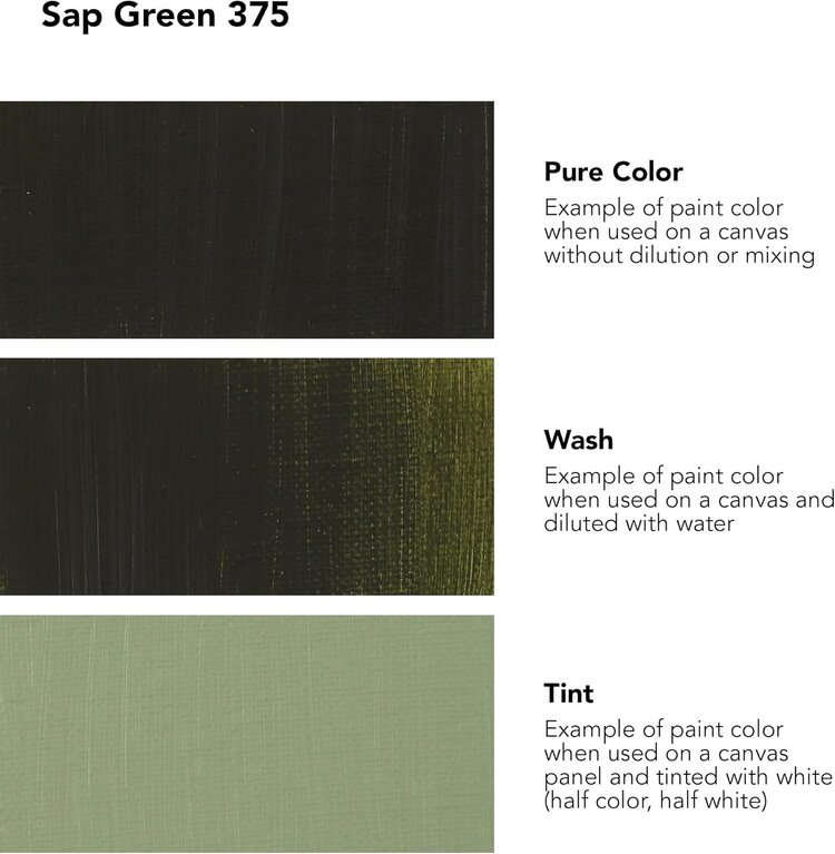 DALER-ROWNEY/FILA CO Georgian Water Mixable Oil Paint – Sap Green, 37ml