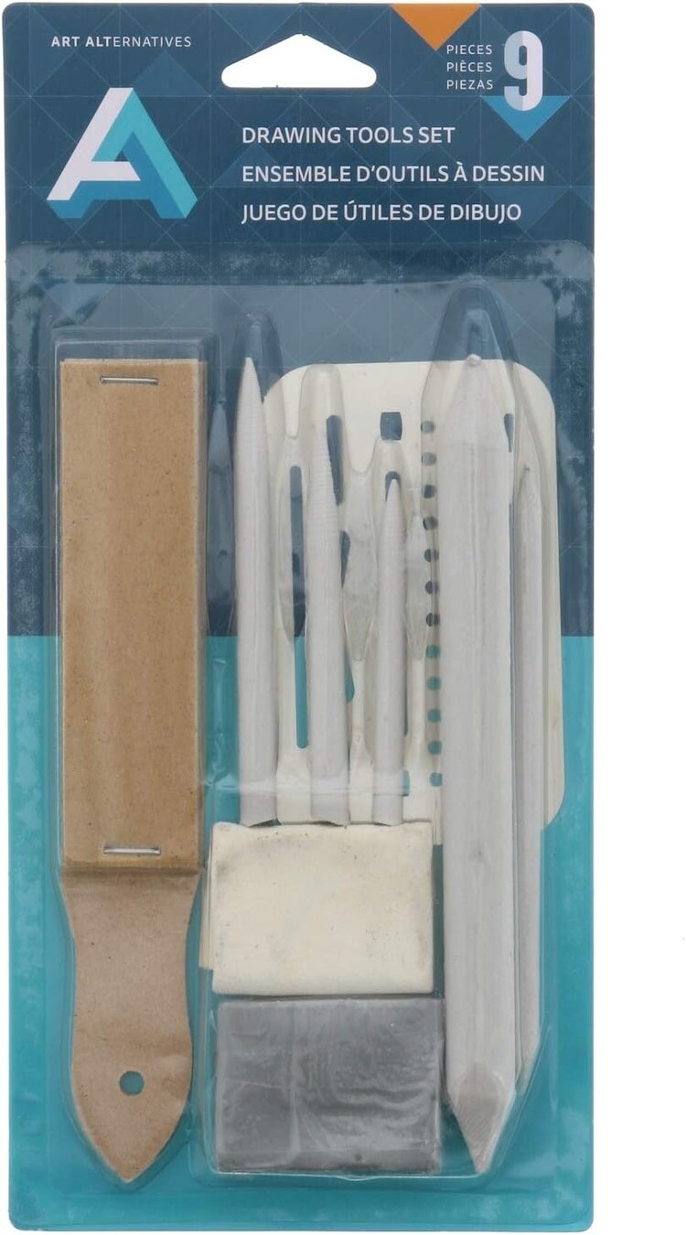 ART ALTERNATIVES Art Alternatives 9-Piece Drawing Tools Set