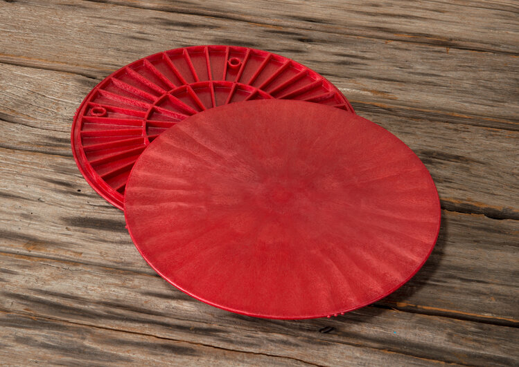 SPEEDBALL ART PRODUCTS Speedball Round Plastic Pottery Bat 12" – Red