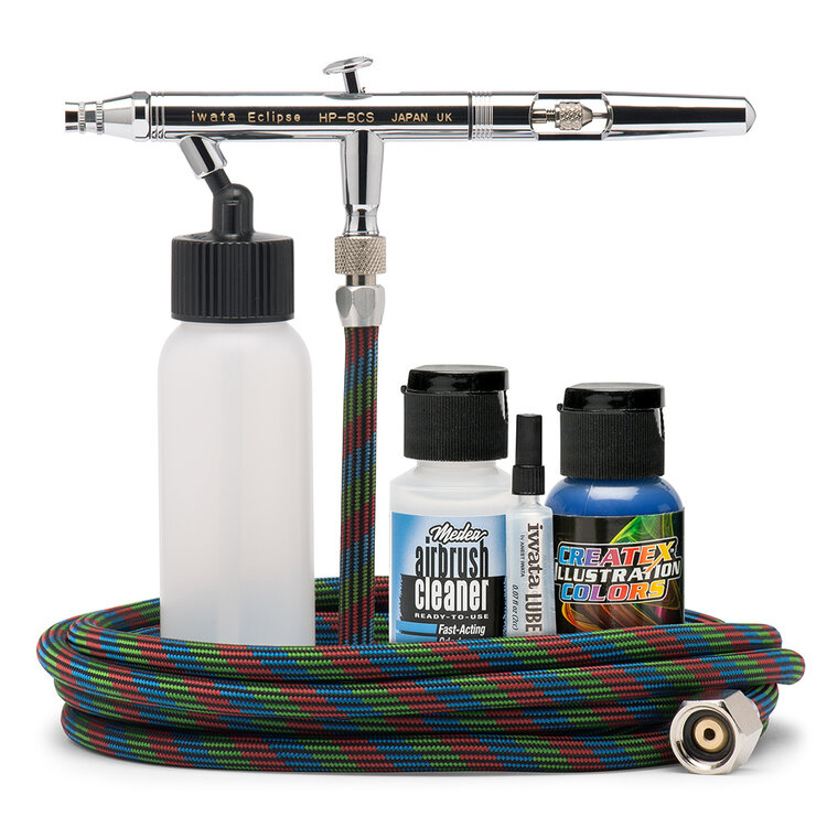 IWATA MEDEA Iwata Eclipse HP-BCS Siphon Feed Dual Action Airbrush Value Set