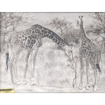 ARTIST CORNER FRAMED GIRAFFE 16 X 20
