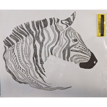 ARTIST CORNER CANVAS ZEBRA 11X14