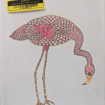 ARTIST CORNER CANVAS FLAMINGO 8X10