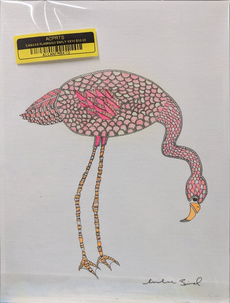 ARTIST CORNER CANVAS FLAMINGO 8X10