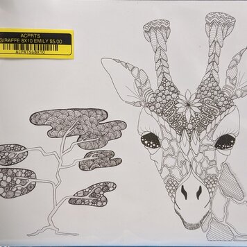 ARTIST CORNER GIRAFFE 8X10
