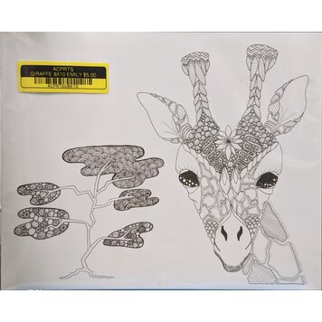 ARTIST CORNER GIRAFFE 8X10