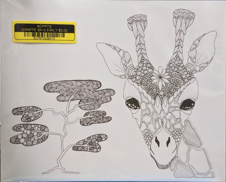 ARTIST CORNER GIRAFFE 8X10