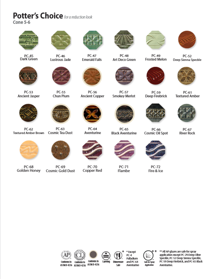 AMACO AMACO Potter's Choice Glaze