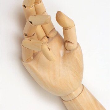 ART ALTERNATIVES Art Alternatives Right Articulated Wooden Hand 7"