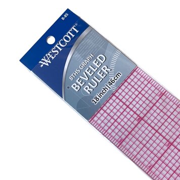 C-THRU RULER Westcott® C-Thru® 12" Beveled Ruler – 8ths Grid