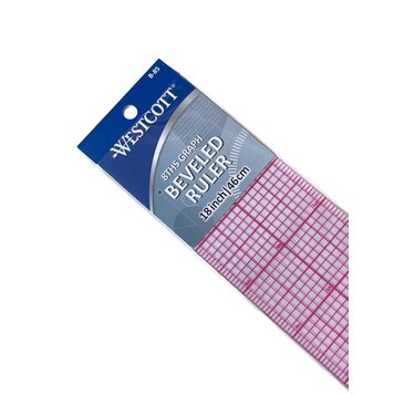 C-THRU RULER Westcott® C-Thru® 12" Beveled Ruler – 8ths Grid
