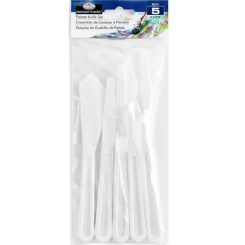 ROYAL & LANGNICKEL Royal and Langnickel Essentials 5 Piece Plastic Palette Knife Set