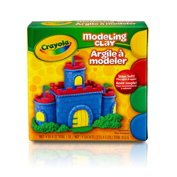 CRAYOLA Crayola Modeling Clay Pack, 4 Primary Colors