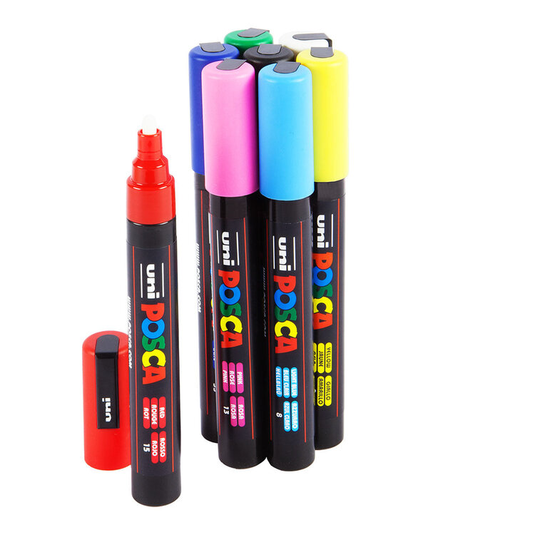 POSCA Posca 5M Medium Bullet Tip Acrylic Paint Pen