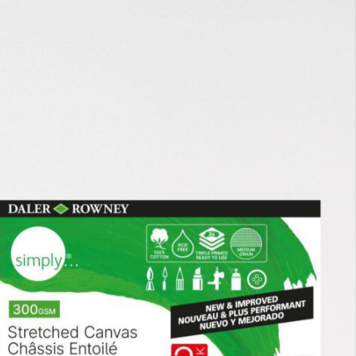 DALER-ROWNEY/FILA CO DALER SIMPLY STRETCHED CANVAS 16X20 2/PK