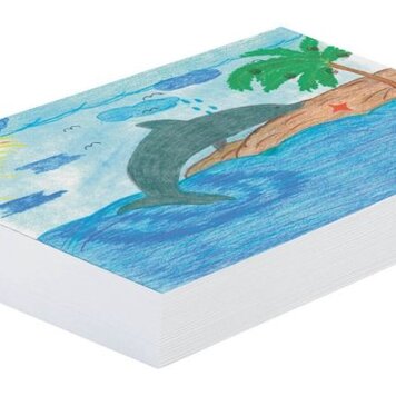 PACON/STRATHMORE Pacon® White Newsprint Paper Ream 18" × 24" – 500 Sheets