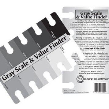 COLOR WHEEL COMPANY Gray Scale & Value Finder