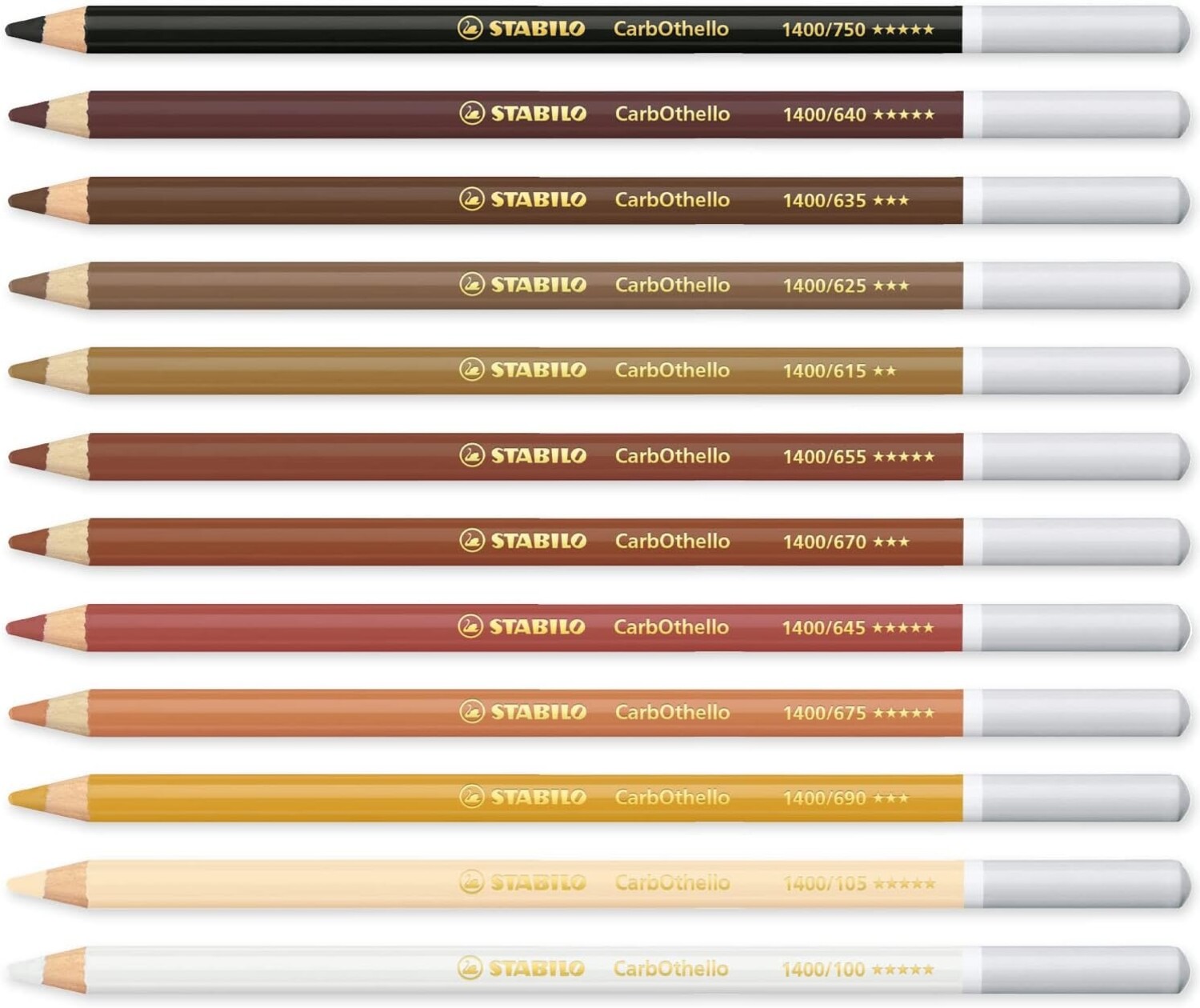 Stabilo CarbOthello Pastel Pencils – Blendable, Lightfast, 60