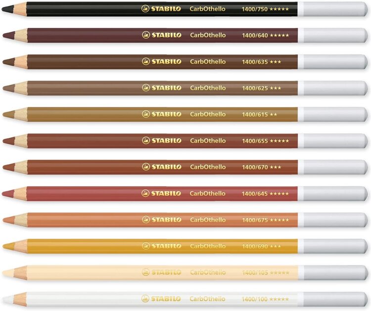 STABILO Stabilo CarbOthello Pastel Pencils – Soft, Blendable, Lightfast