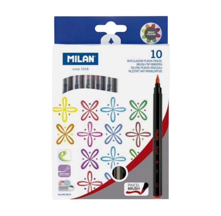 MILAN Milan Student Water-Based Marker Set – 10 Count