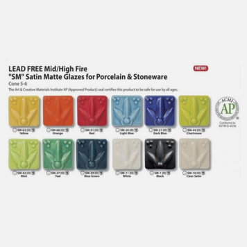 AMACO Amaco Satin Matte Glazes - Pints