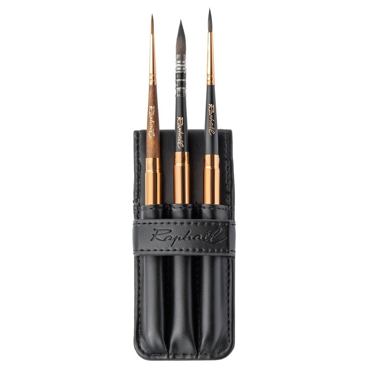 RAPHAEL Raphael Le Voyageur Travel Watercolor Brush Set – 3 Piece Premium Collection