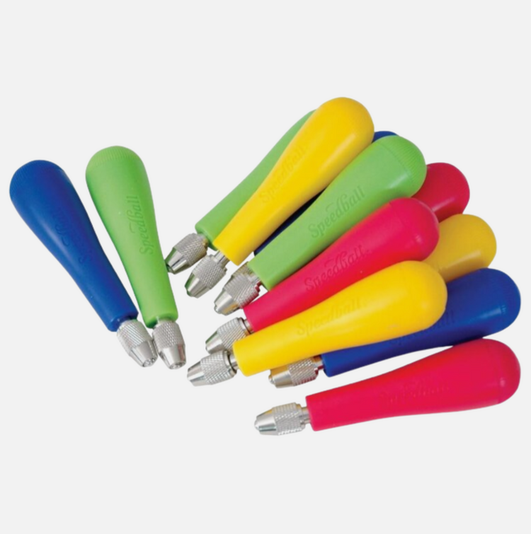 SPEEDBALL ART PRODUCTS Speedball Linoleum Cutter Sets – Handle with Interchangeable Blades