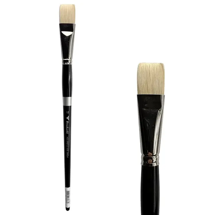 TREKELL Trekell Genuine Hog Bristle Long Handle Brush