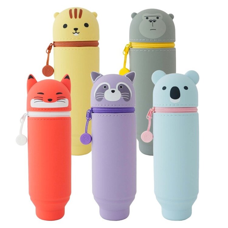 ITOYA OF AMERICA, LTD PuniLabo Stand Up Animal Pencil Case