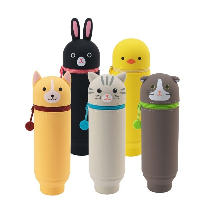 ITOYA OF AMERICA, LTD PuniLabo Stand Up Animal Pencil Case