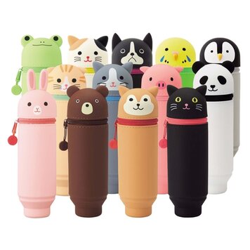 ITOYA OF AMERICA, LTD PuniLabo Stand Up Animal Pencil Case