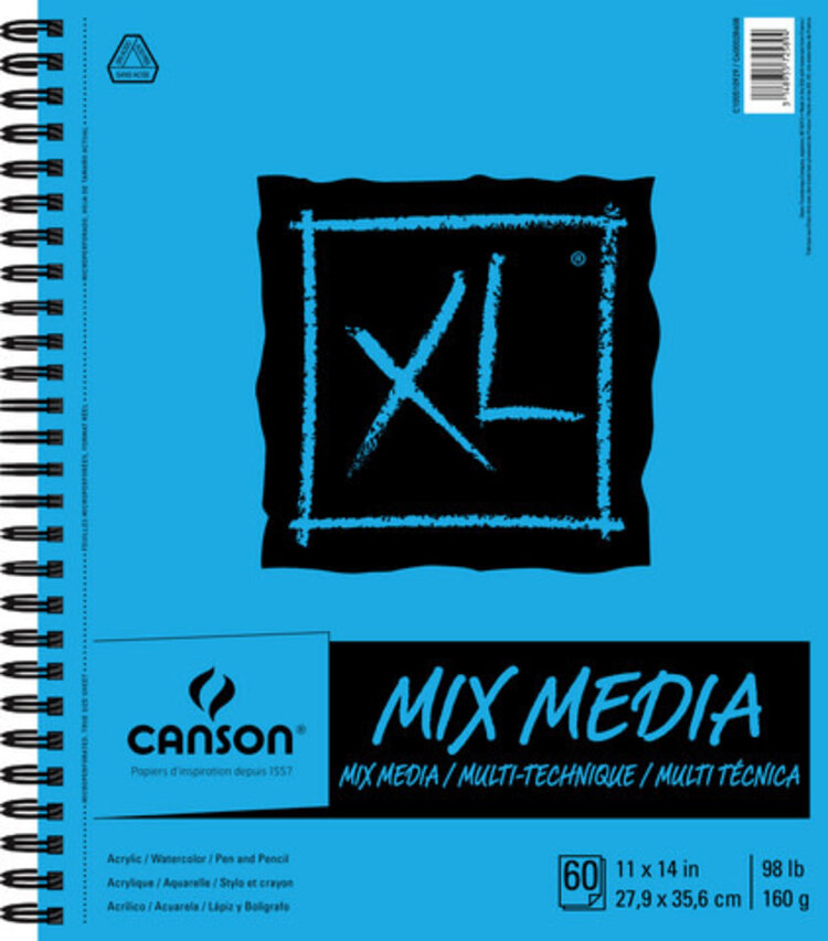 CANSON / PACON PAPERS XL MIX MEDIA WB 11X14- 60 SHEETS