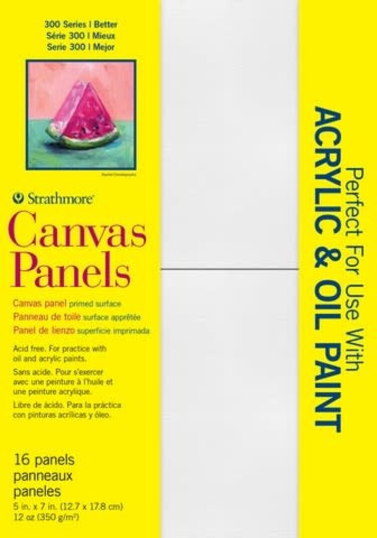 PACON/STRATHMORE Strathmore 300 Series Canvas Panels Packs – Triple Primed