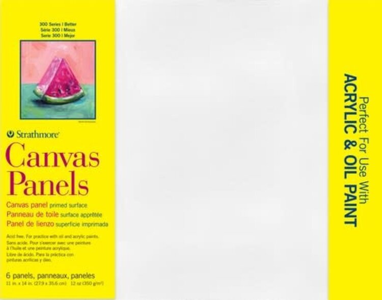 PACON/STRATHMORE Strathmore 300 Series Canvas Panels Packs – Triple Primed
