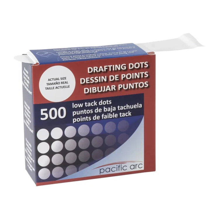 PACIFIC ARC Pacific Arc Professional Blank Drafting Dots – 7/8", 500 Count