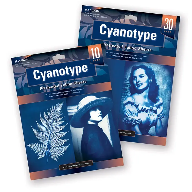 JACQUARD PRODUCTS Cyanotype Pre-treated Fabric Sheets 8.5x11