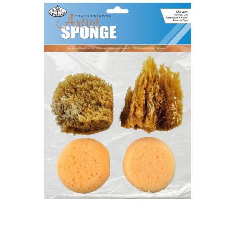 ROYAL & LANGNICKEL Royal Brush Natural & Synthetic Sponge Set