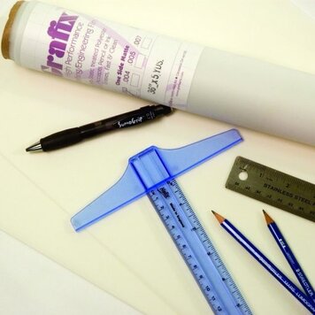 GRAFIX Grafix PM Drafting Film – 1 Side Matte, .003" 24" × 36"