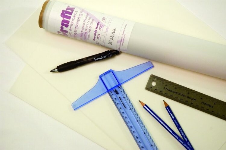 GRAFIX Grafix PM Drafting Film – 1 Side Matte, .003" 24" × 36"