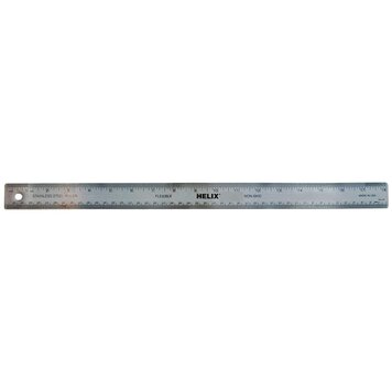 HELIX/MAPED Stainless Steel Ruler – 18" / 45cm
