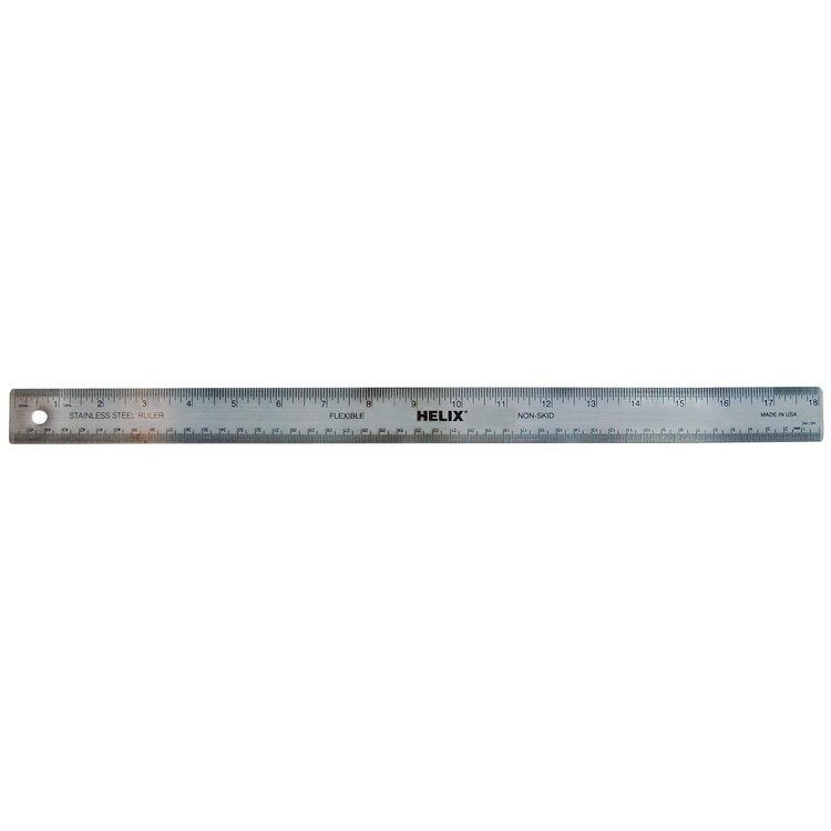 HELIX/MAPED Helix Stainless Steel Ruler – 18" / 45cm